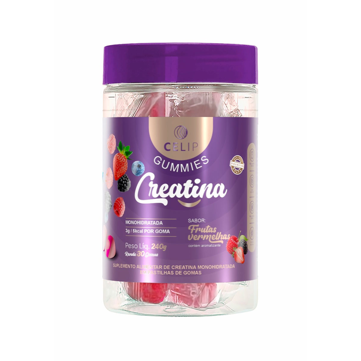 Creatina Gummies – frutas vermelhas