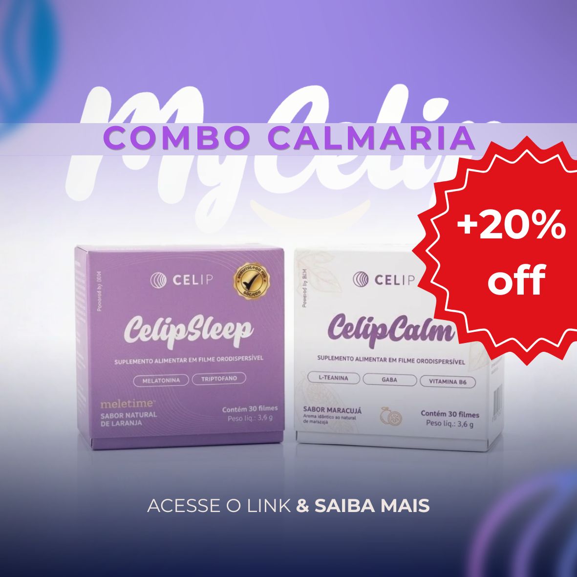 COMBO CALMARIA: LIPESLEEP + CELIPCALM 20%off
