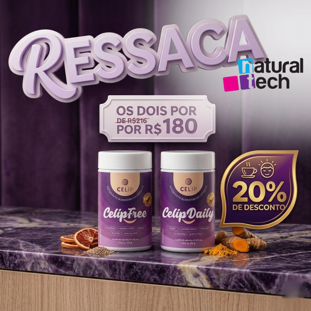 PROMO RESSACA NATURAL TECH = FREE + DAILY